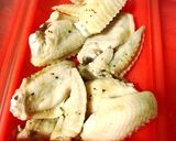 手羽先のさっぱりレモン塩麹焼き作り方1写真
