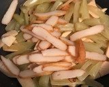 ＊ふき と 筍の油炒め さつま揚げ入り＊作り方4写真