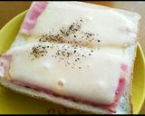 簡単朝食！ベーコンチーズトースト作り方5写真