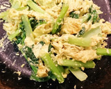 小松菜と卵のQPカレー風味卵炒め作り方4写真