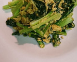 小松菜と卵のQPカレー風味卵炒め作り方5写真