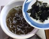 冷【もずく・シラス・焼き海苔のお吸い物】作り方5写真