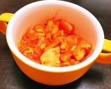 簡単！サラダチキンの食べるトマトスープ作り方5写真