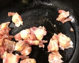 鶏ひざ軟骨と春菊の和風炒め作り方2写真
