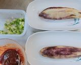 焼き茄子の胡麻味噌かけ作り方3写真