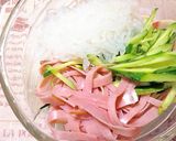やみつききゅうりハムしらたきで中華サラダ作り方1写真