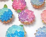 キラキラかわいい＊紫陽花カップケーキ作り方17写真