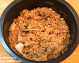 缶詰めで！ほたてと舞茸の雑穀炊き込みご飯作り方3写真