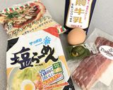 塩ラーメンで！冷製カルボナーラ作り方1写真