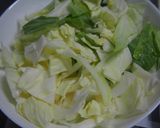 キャベツと油揚げのからし和え♪作り方1写真