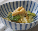 キャベツと油揚げのからし和え♪作り方6写真