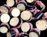 なすの豚ミンチはさみ焼き作り方5写真