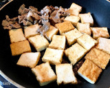 厚揚げと豚肉とピーマンの味噌炒め作り方3写真