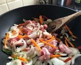 激辣咖喱味道麺条儿作り方3写真