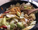 激辣咖喱味道麺条儿作り方5写真