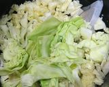 懐かしOLC社食:キャベツとワカメ味噌汁作り方4写真