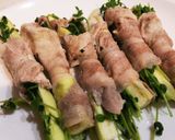 ふんわり！なすと豆苗の豚肉巻き作り方6写真