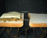 ホットサンド風♪煮物でおかずトースト作り方3写真