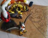キャラ弁・ポケモン☆ゴウカザル作り方1写真