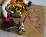 キャラ弁・ポケモン☆ゴウカザル作り方1写真