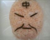 大人のキャラ弁　□■ラーメンマン■□作り方3写真
