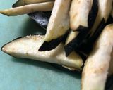 お弁当に、ナスとピーマン各1個で味噌炒め作り方3写真