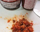 ザーサイキムチ on 豆腐 ！作り方1写真