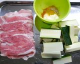 簡単！ズッキーニの肉巻き☆旨辛カレー風味作り方1写真