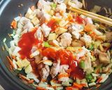 夏の甘辛料理〜マンゴー辛い絹ごし豆腐♪作り方6写真