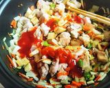 台湾マンゴーのうま辛い冷やし素麺♪作り方3写真