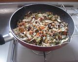 最速の玄米と野菜の焼き飯作り方2写真