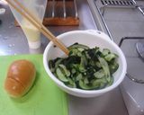 最速のわかめときゅうりの酢の物のパン作り方1写真