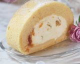 酸味絶品*梅ジャムのマーブルロールケーキ作り方49写真