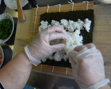 山形の伝統野菜 オカヒジキののり巻き作り方4写真