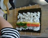 山形の伝統野菜 オカヒジキののり巻き作り方5写真