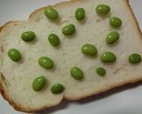枝豆の青海苔＊塩＊チーズ　和トースト作り方2写真