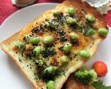 枝豆の青海苔＊塩＊チーズ　和トースト作り方4写真