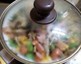 市販キノコ、野菜の油炒め・つる豆、紫蘇作り方6写真