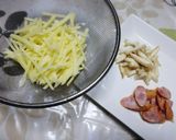 ◆じゃがいもとウインナーのピリ辛チーズ焼作り方1写真