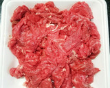 簡単！牛肉と水菜の粒マスタードマリネ作り方1写真