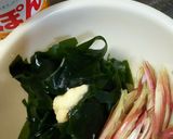 箸休め。わかめと茗荷のポン酢合え作り方2写真