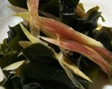 箸休め。わかめと茗荷のポン酢合え作り方3写真