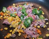 醤油の芳ばしさ✨漂う彩りチャーハン作り方3写真
