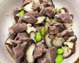 砂肝と椎茸の冷菜（お通し的な）作り方3写真