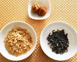 簡単☘️梅塩昆布の炊き込みご飯作り方1写真