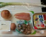 健康思考味噌汁010　しめじ&ささみ作り方1写真