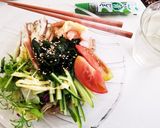 さっぱり夏麺冷やし蕎麦作り方1写真