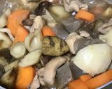 【大皿料理】筑前煮（炒り鶏）生姜入り作り方9写真