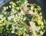 ほうれん草ベーコン with 豆腐そぼろ作り方5写真
