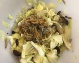 簡単副菜♡キャベツときのこの梅しらす和え作り方6写真